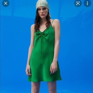 Zara Green Mini Dress